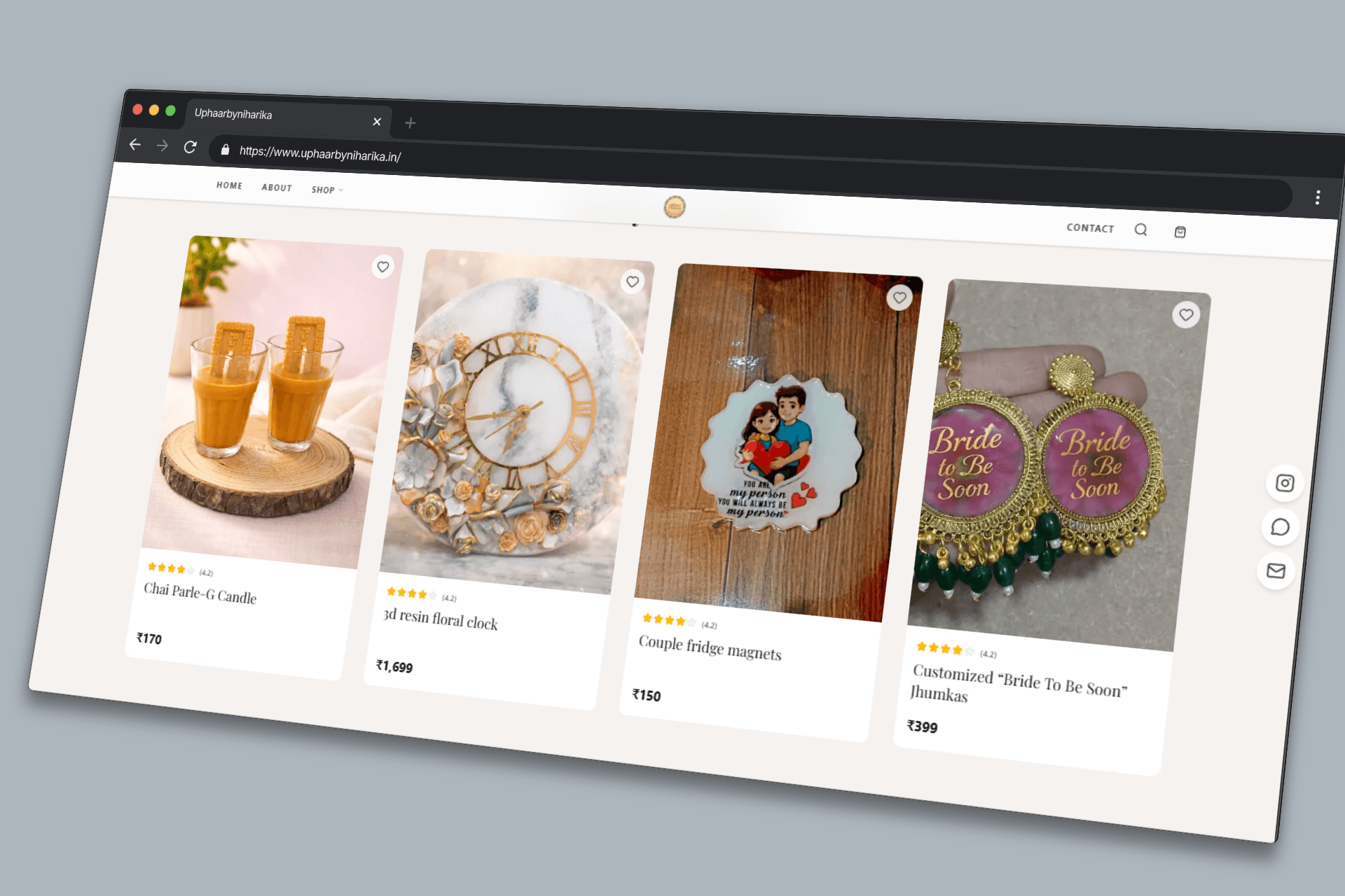Screenshot of E-commerce Website - E-commerce